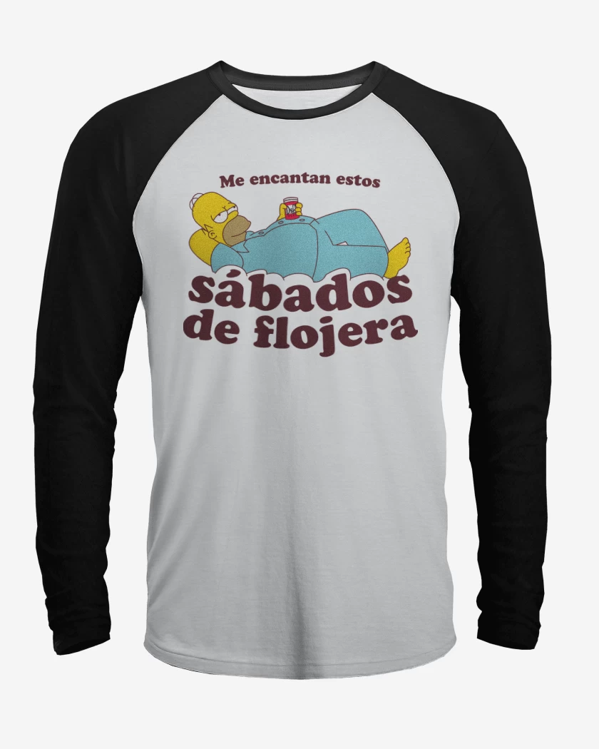 Polera Raglan Sábados de Flojera
