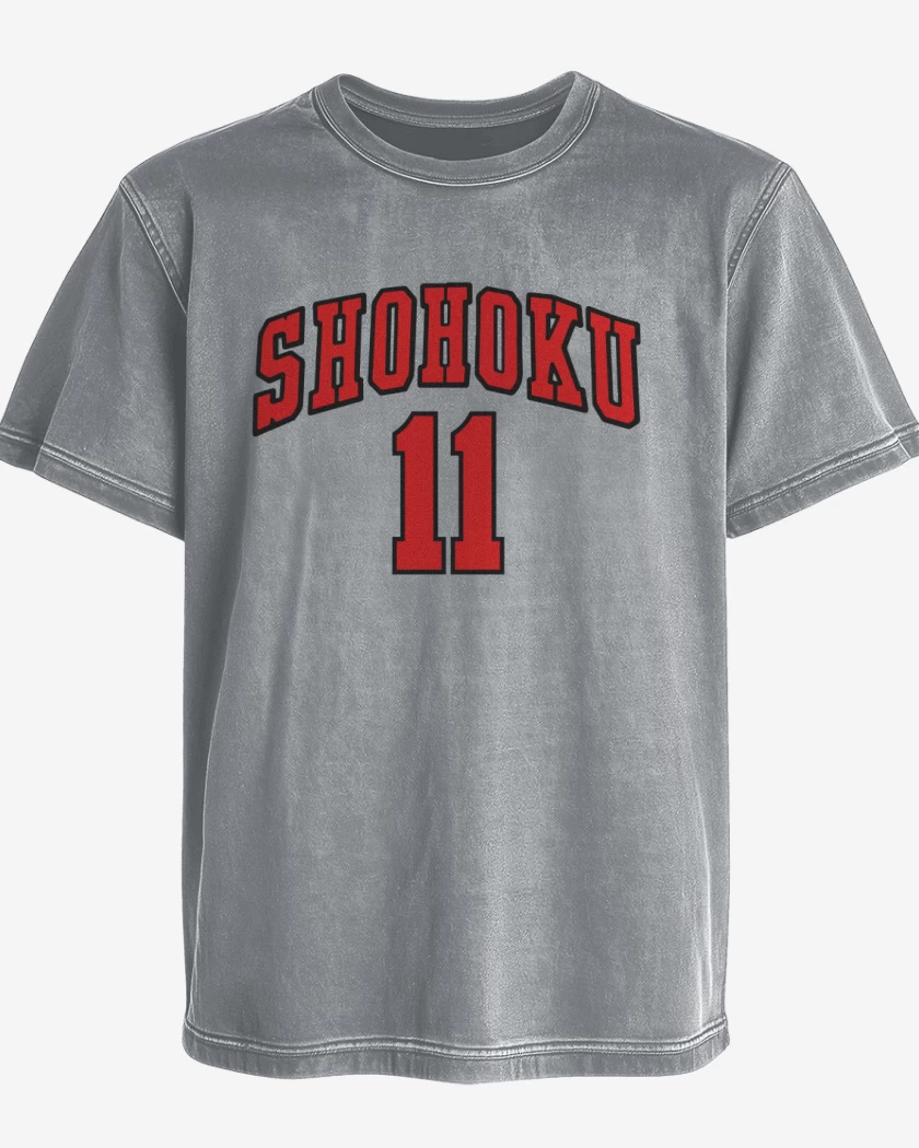Polera desgastada Shohoku 11 Visita 