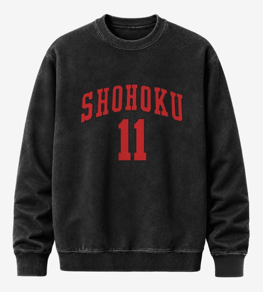 Poleron Polo Acid Wash Negro de Shohoku 11 Visita 