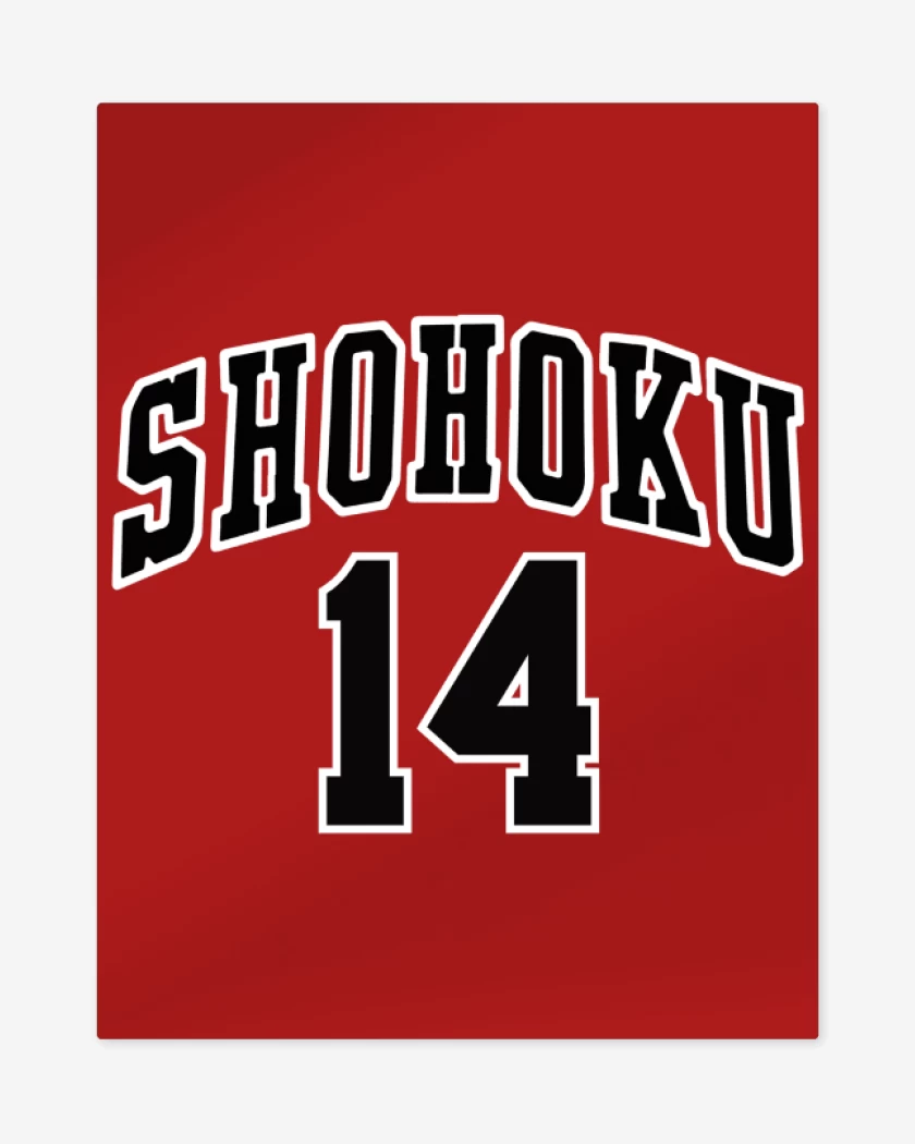 Print metalico Rojo de Shohoku 14