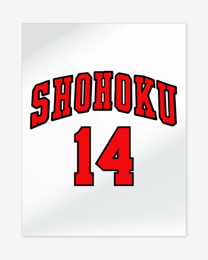 Print metalico Blanco de Shohoku 14 visita