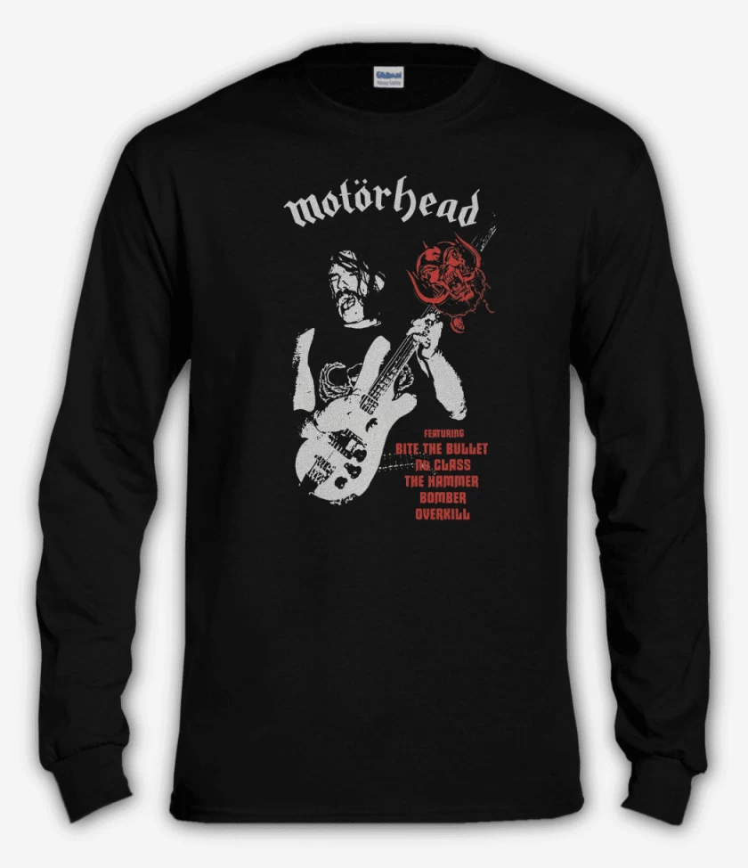 Polera manga larga Negro de Motorhead lemmy