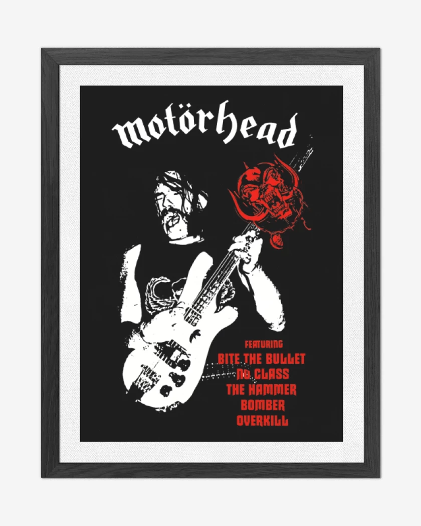 Cuadro decorativo Negro de Motorhead lemmy