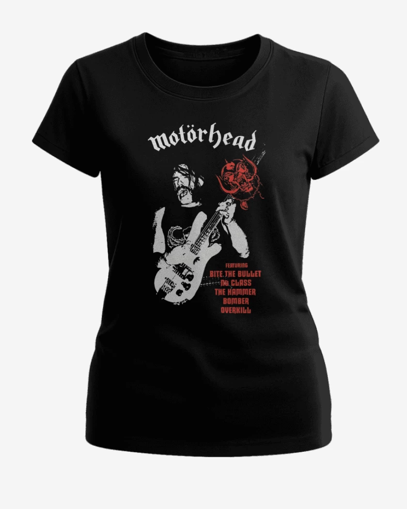Polera de Mujer Negro de Motorhead lemmy