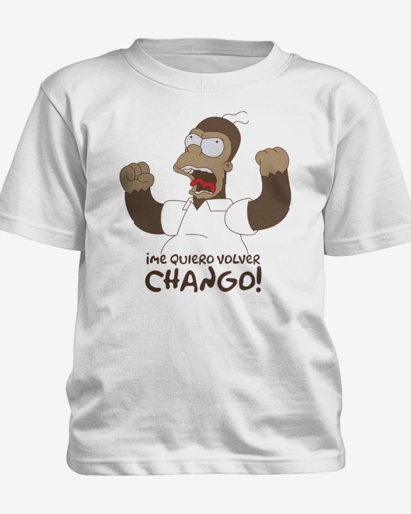 Polera de niño Blanco de Me Quiero Volver Chango