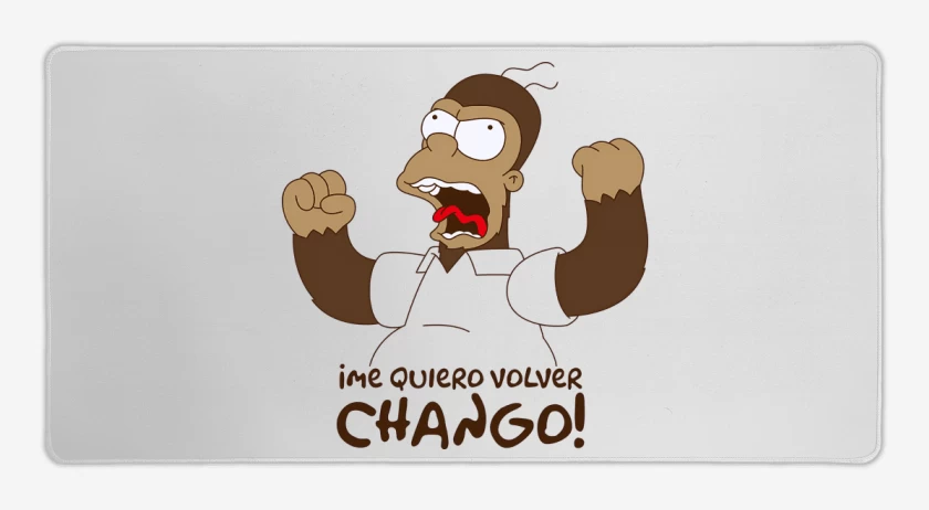 Mouse pad Gamer Me Quiero Volver Chango