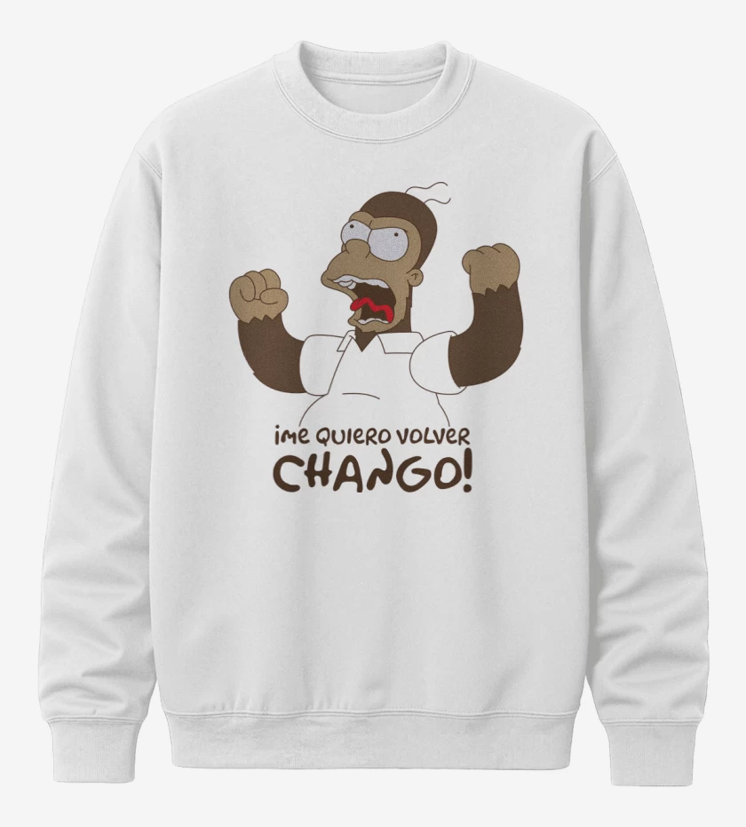 Poleron polo Blanco de Me Quiero Volver Chango