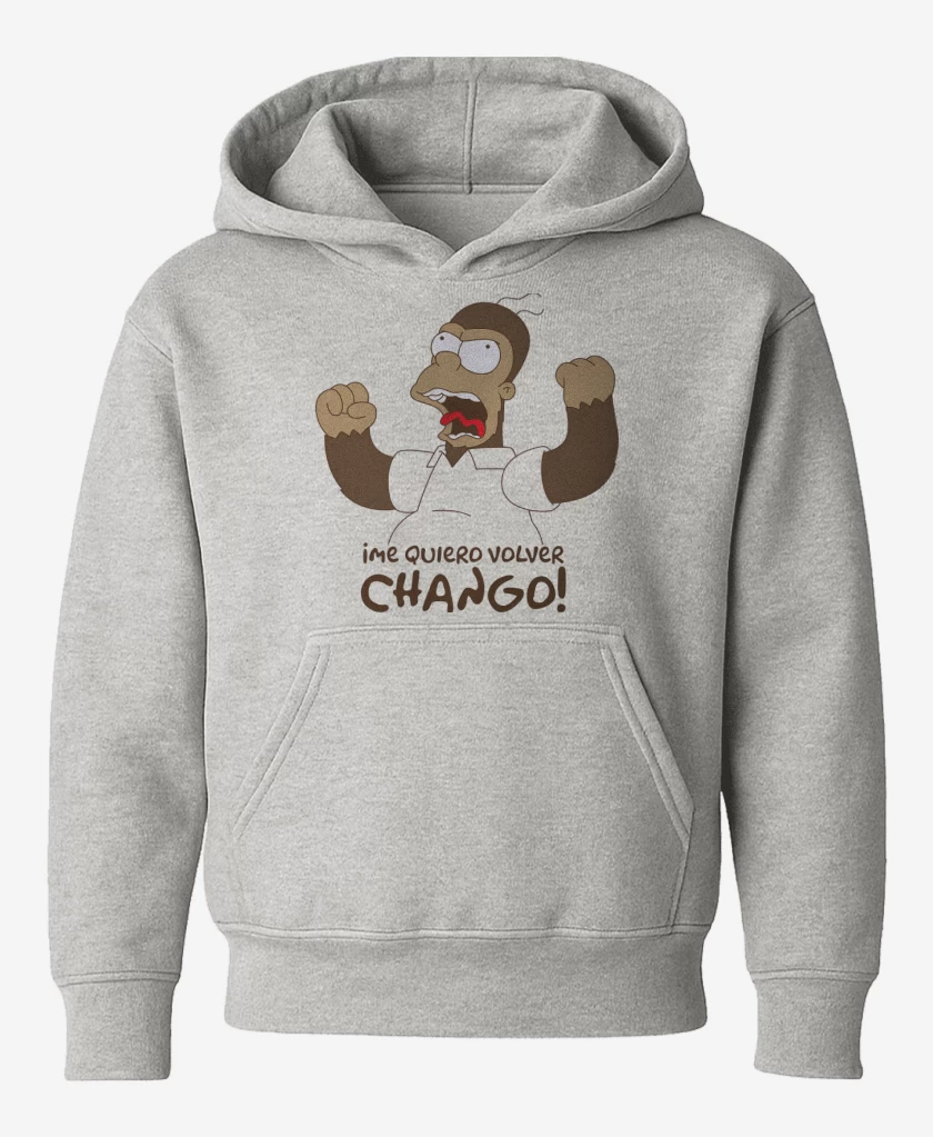 Poleron de niño Gris Melange de Me Quiero Volver Chango
