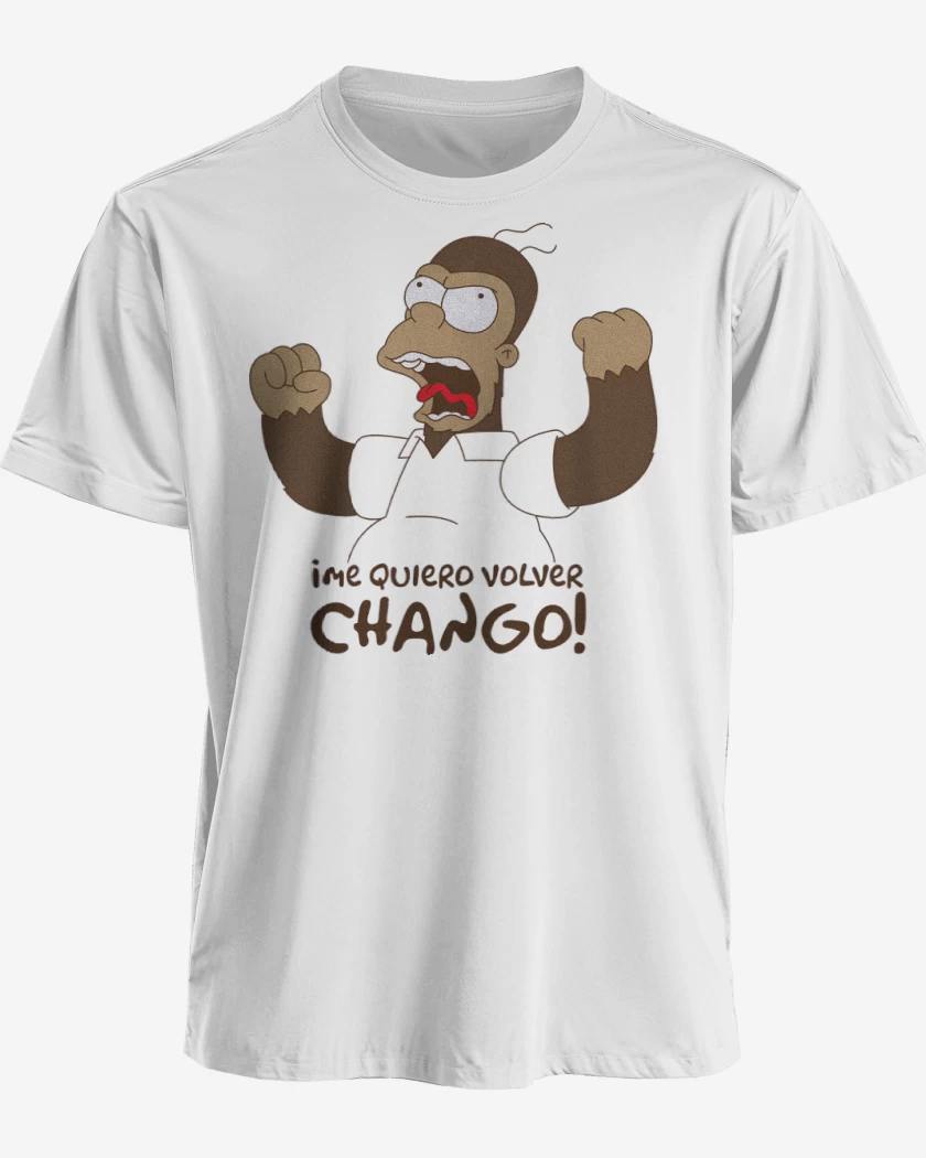 Polera premium Blanco de Me Quiero Volver Chango