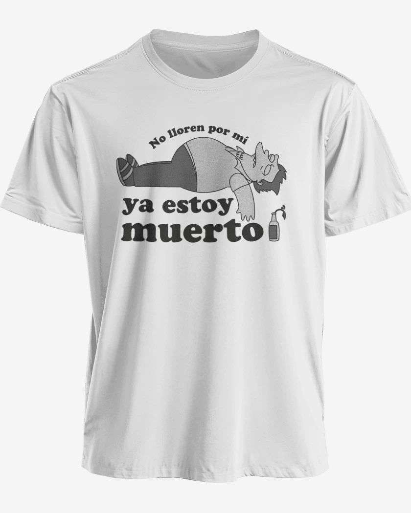 Polera premium Blanco de Ya Estoy Muerto