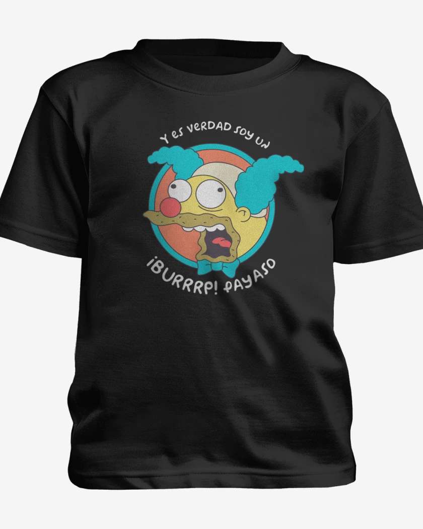 Polera de niño Negro de Soy un Payaso