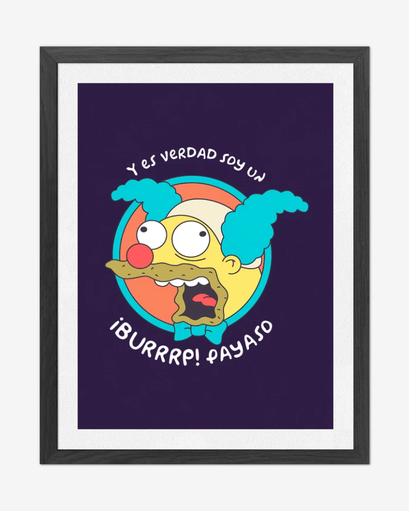 Cuadro decorativo Morado de Soy un Payaso