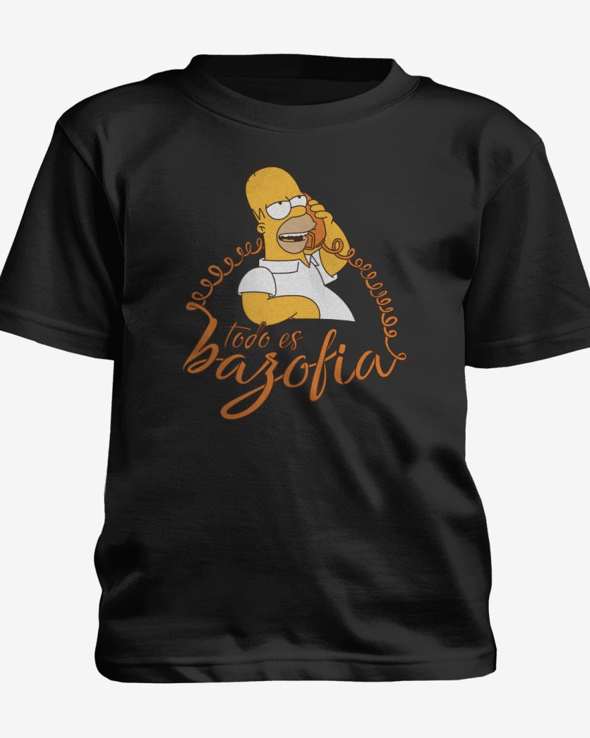 Polera de niño Negro de Todo es Bazofia