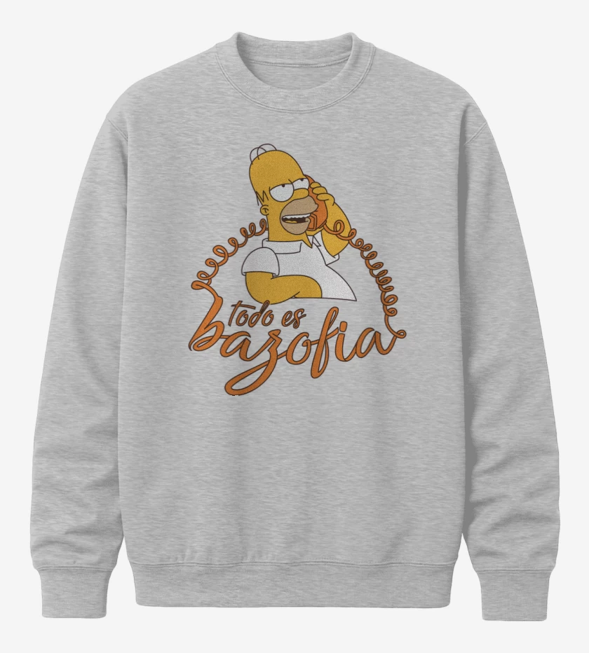 Poleron polo Gris Melange de Todo es Bazofia
