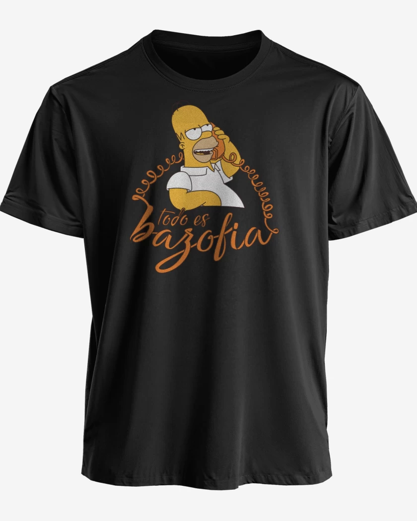 Polera premium Negro de Todo es Bazofia