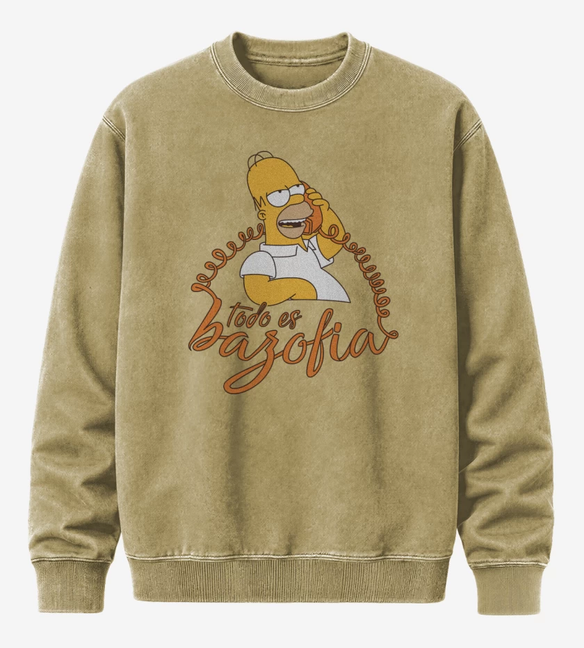 Poleron Polo Acid Wash Beige de Todo es Bazofia