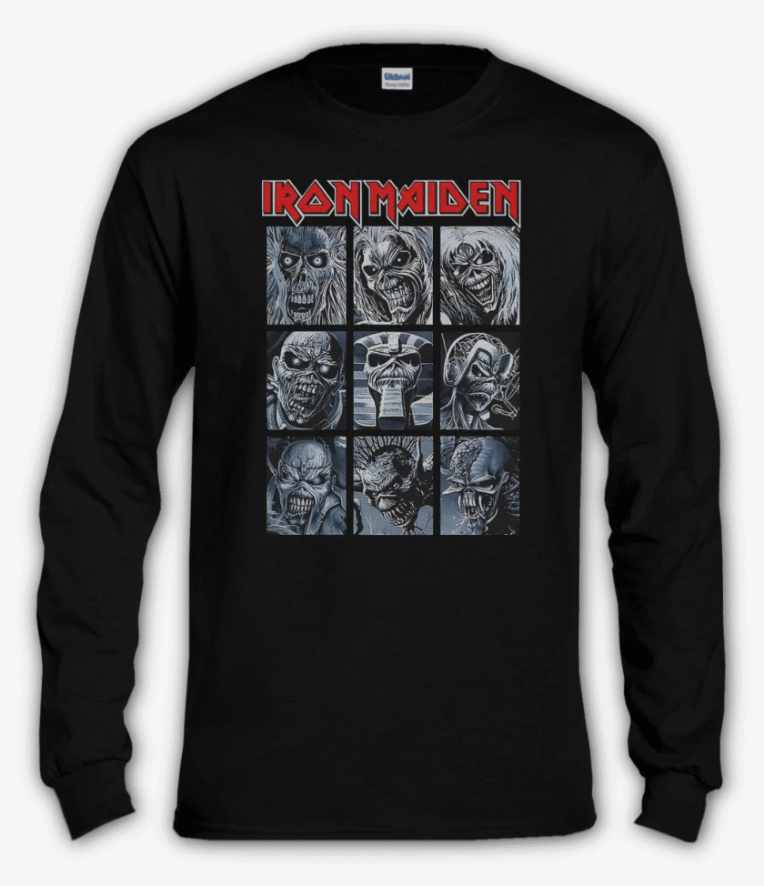 Polera manga larga Negro de Iron Maiden Eddies