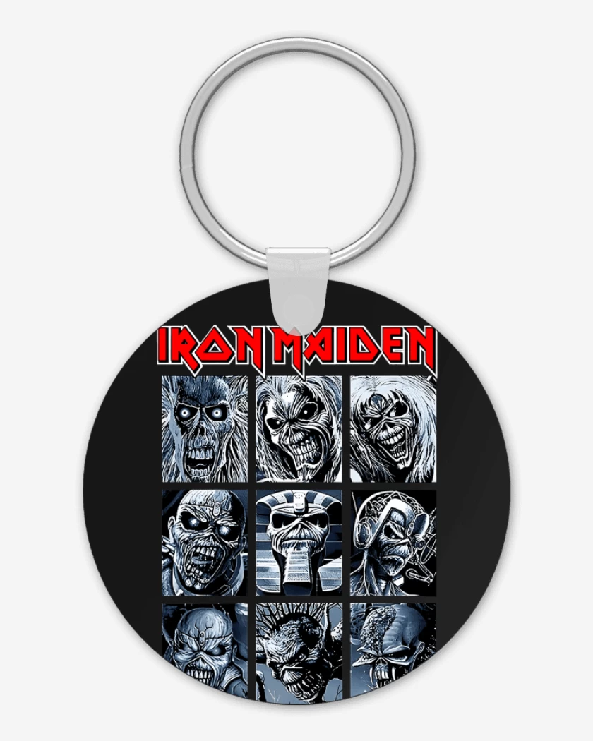 Llavero Negro de Iron Maiden Eddies