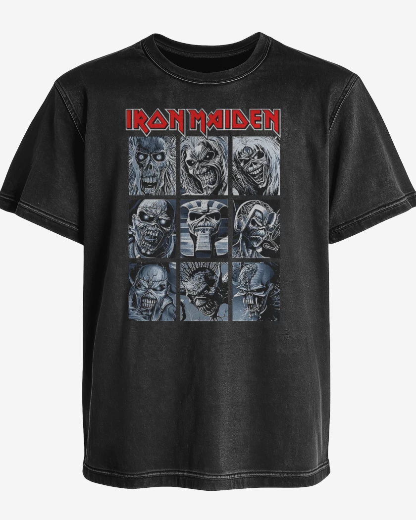 Polera desgastada Iron Maiden Eddies