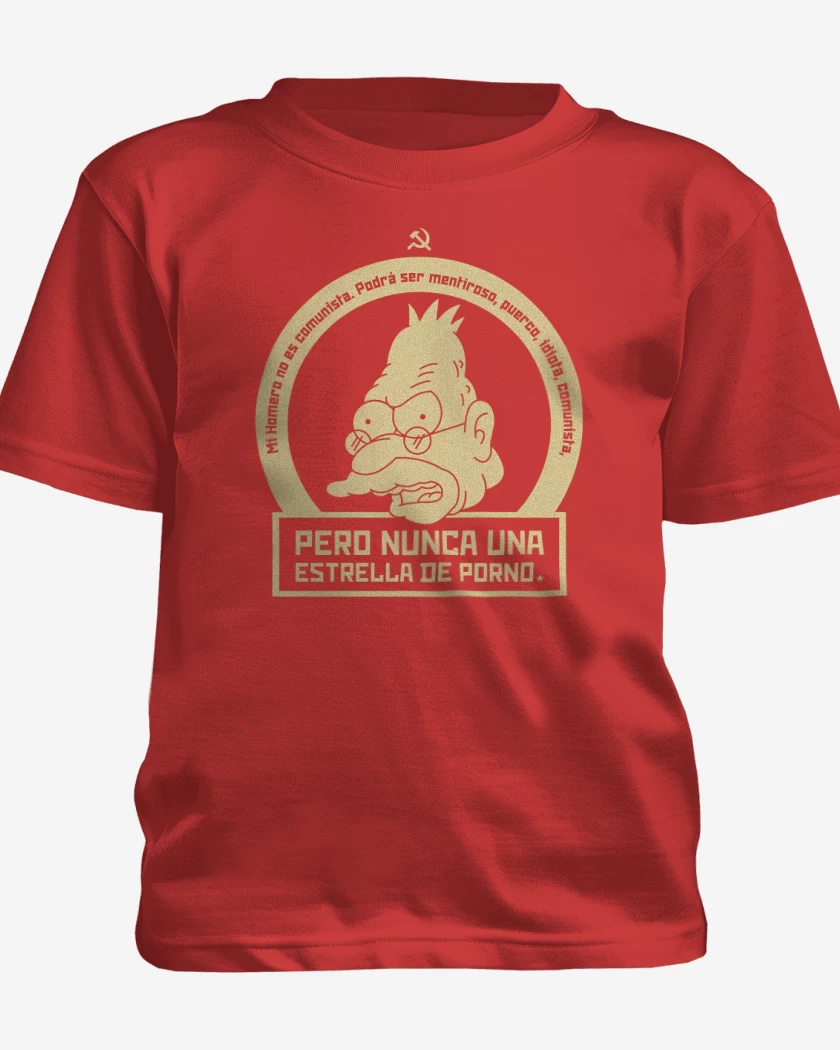 Polera de niño Rojo de Mi Homero