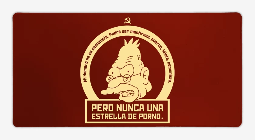 Mouse pad Gamer Rojo de Mi Homero