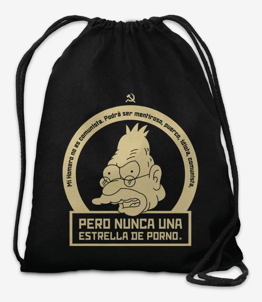 Mochila Negro de Mi Homero