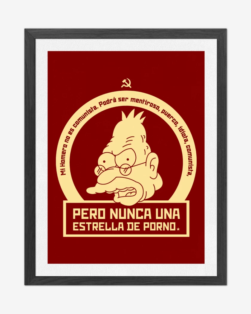 Cuadro decorativo Rojo de Mi Homero