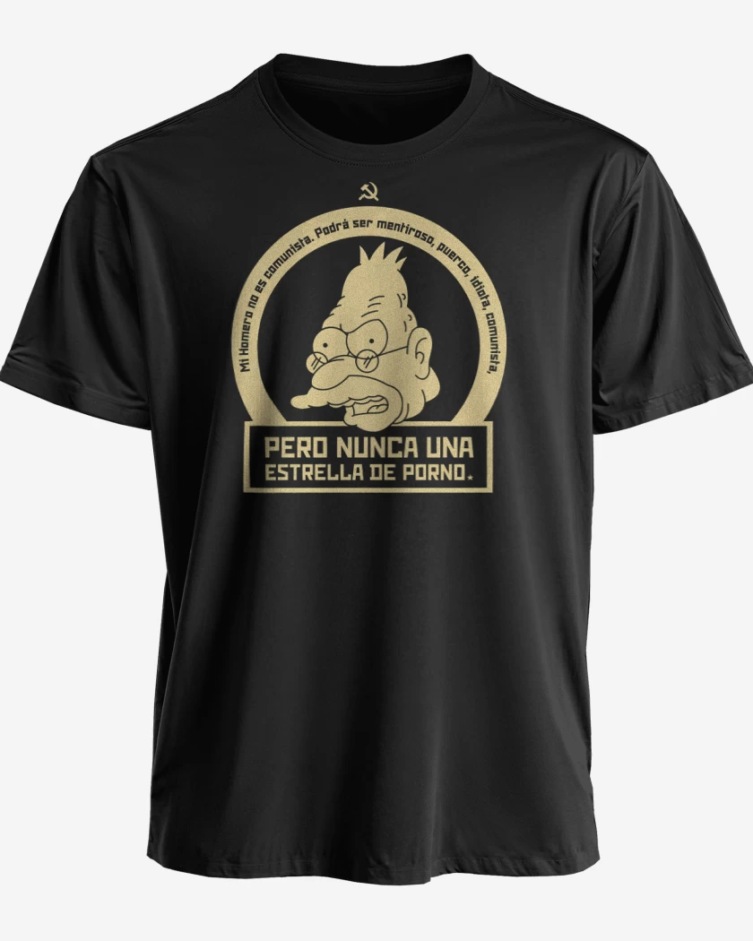 Polera premium Negro de Mi Homero