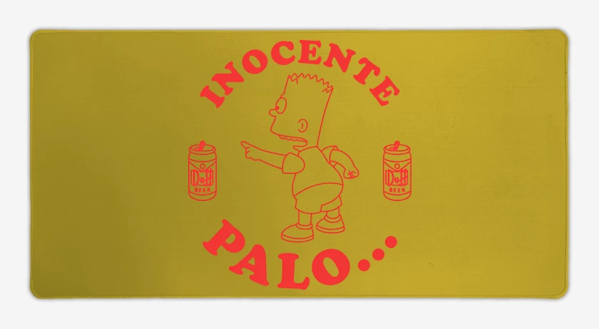 Mouse pad Gamer Amarillo de Inocente Palo...