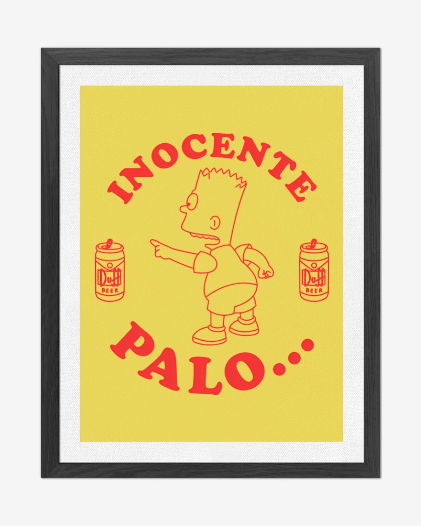 Cuadro decorativo Amarillo de Inocente Palo...