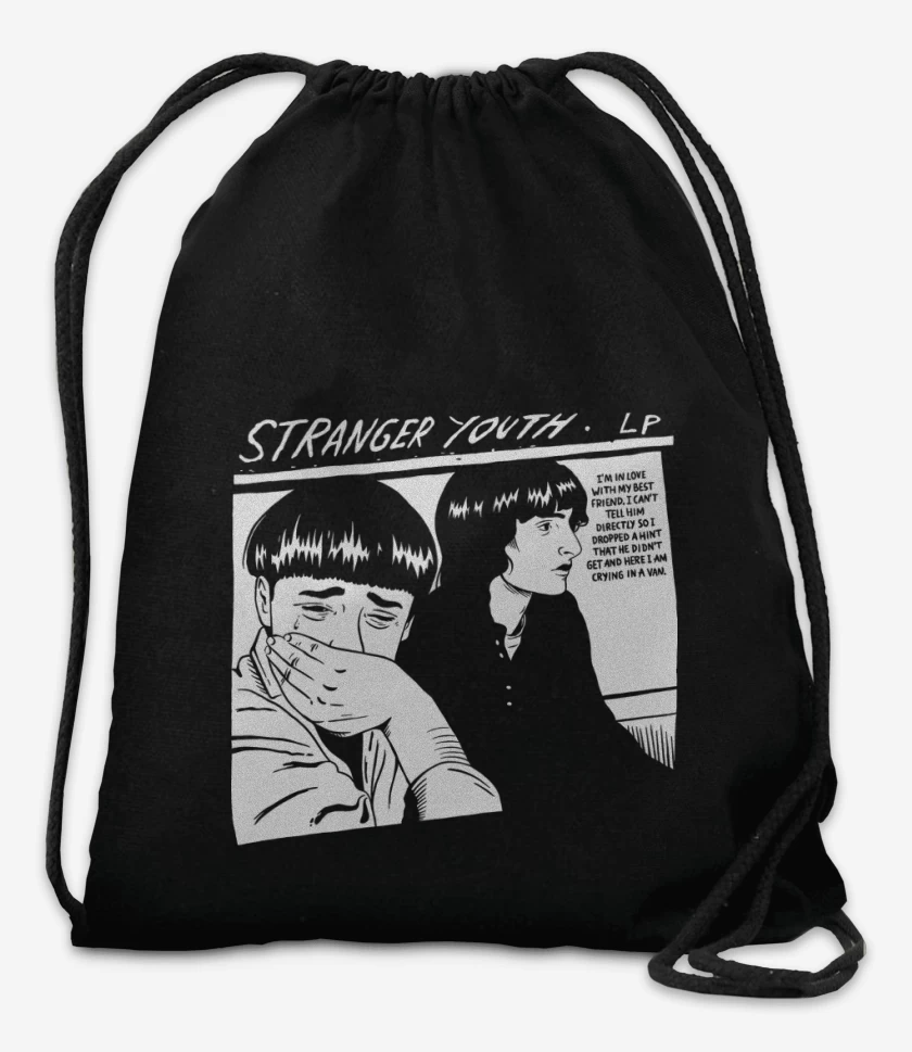 Mochila Negro de Stranger Youth