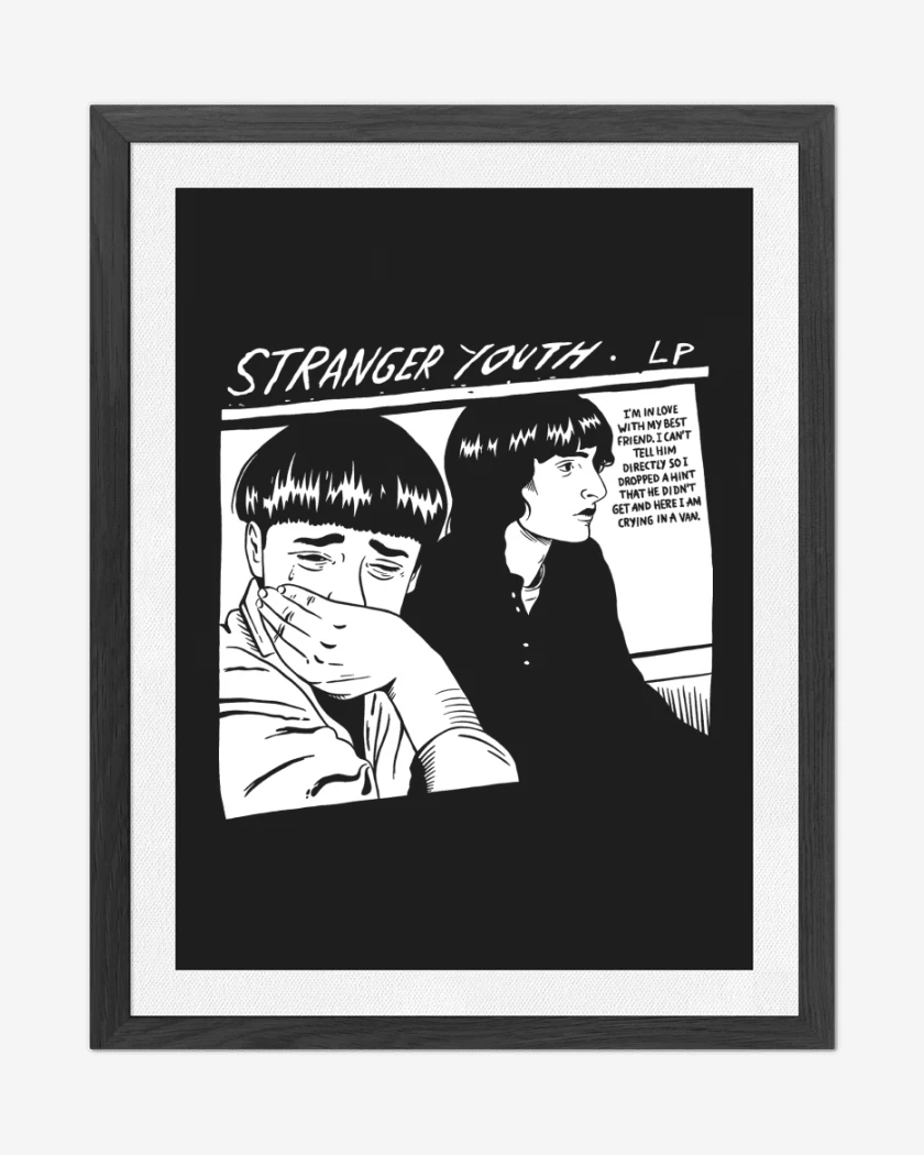 Cuadro decorativo Negro de Stranger Youth