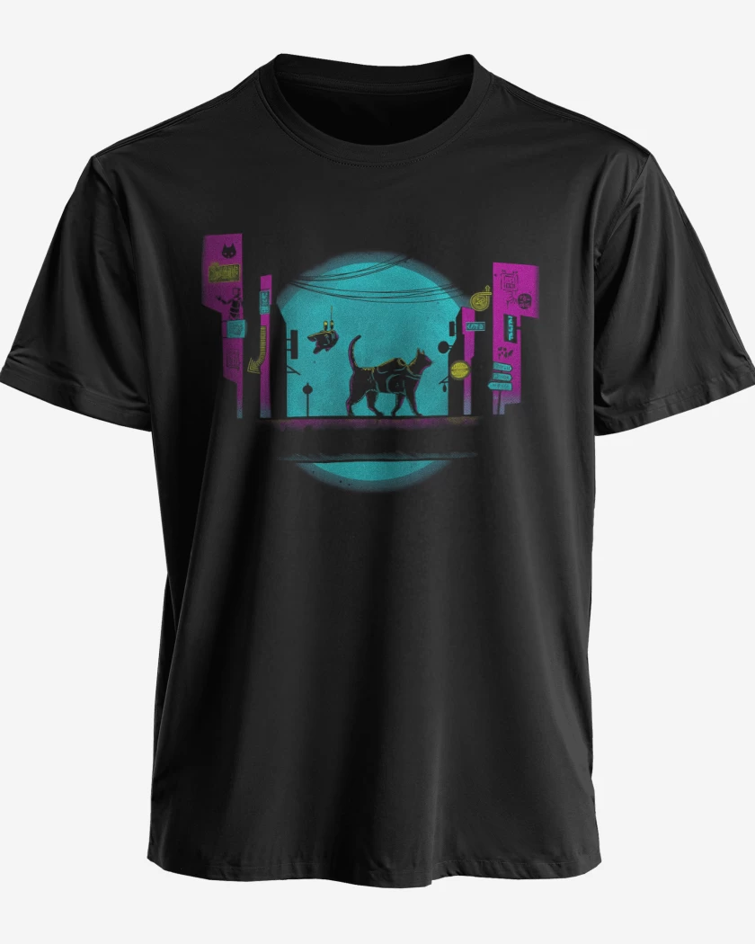Polera Negro de Cyber Cat