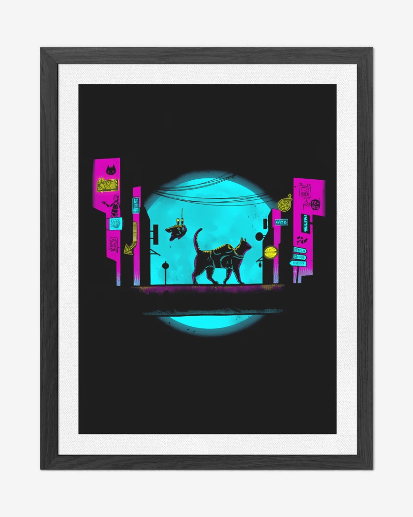 Cuadro decorativo Negro de Cyber Cat
