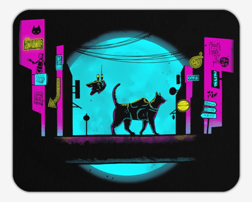 Mousepad Cyber Cat