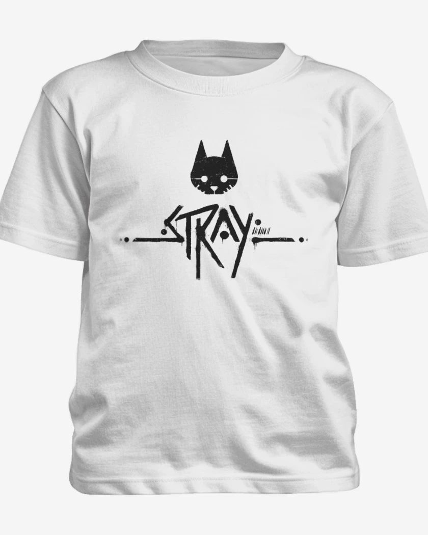 Polera de niño Blanco de Stray Logo B