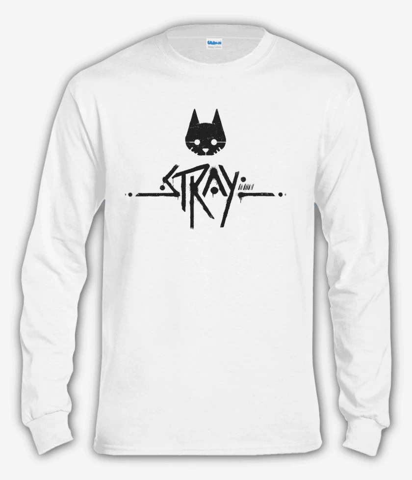 Polera manga larga Blanco de Stray Logo B