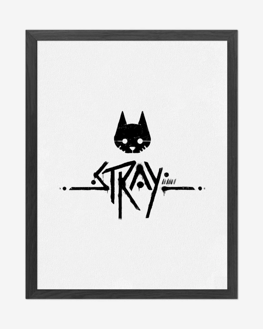 Cuadro decorativo Blanco de Stray Logo B