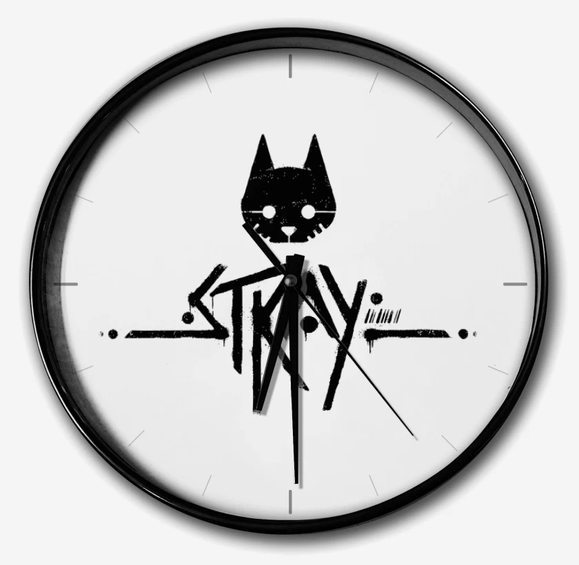 Reloj Blanco de Stray Logo B