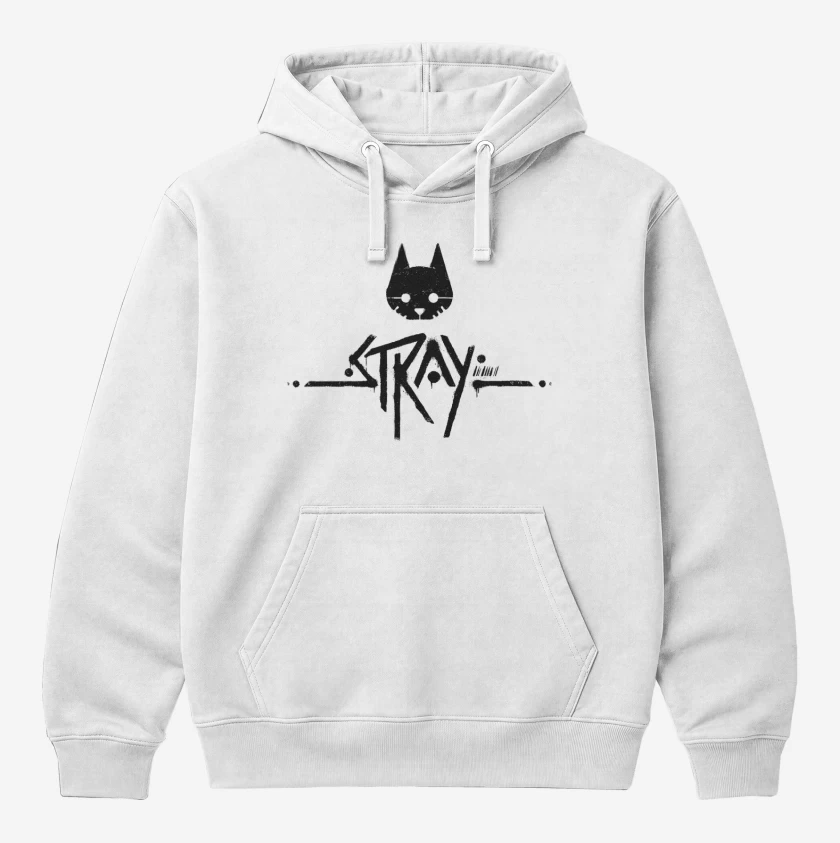 Polerón Canguro Blanco de Stray Logo B