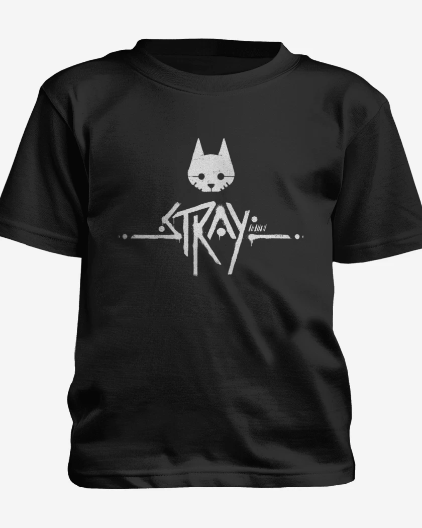 Polera de niño Negro de Stray Logo W