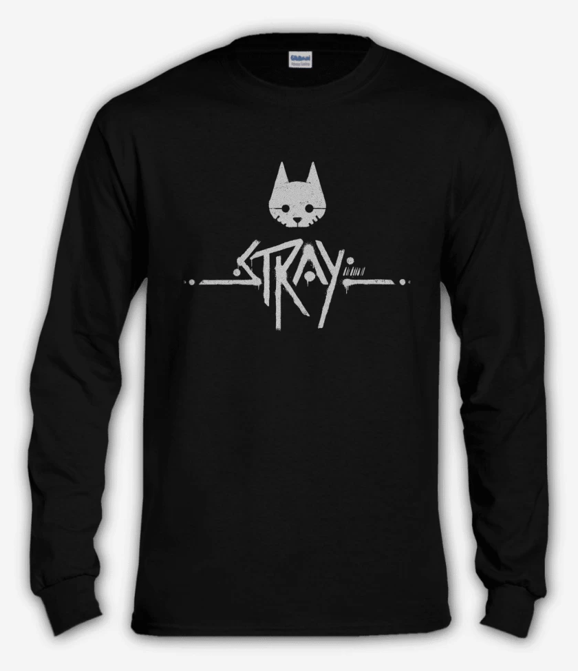 Polera manga larga Negro de Stray Logo W