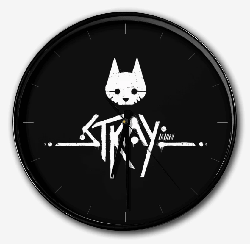 Reloj Negro de Stray Logo W