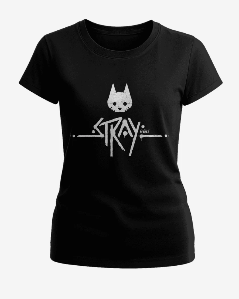 Polera de Mujer Negro de Stray Logo W