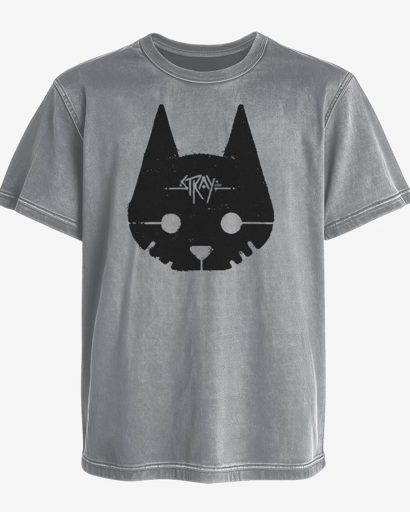 Polera desgastada Gris Melange de Stray Cat
