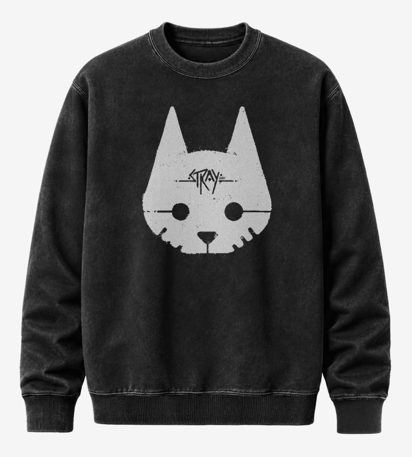Poleron Polo Acid Wash Negro de Stray Cat W