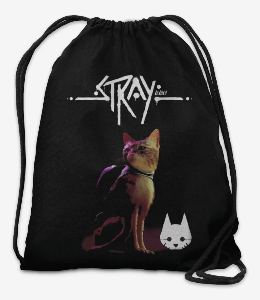 Mochila Negro de Gatito Stray