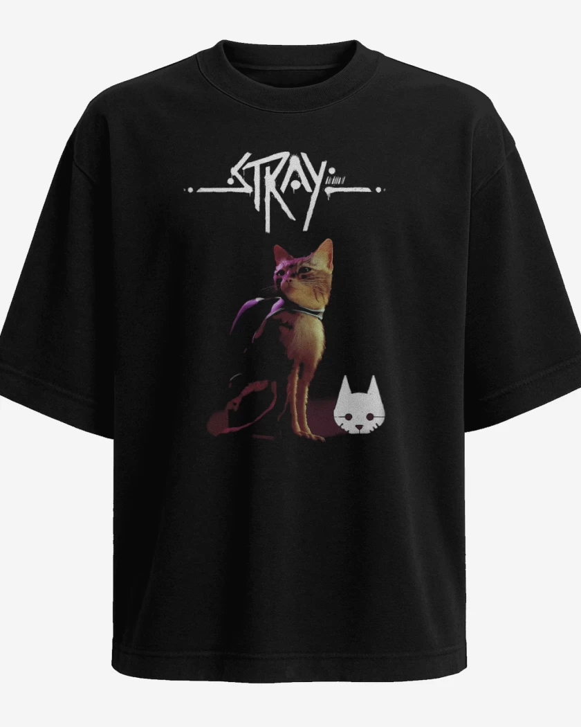 Polera Oversize Gatito Stray