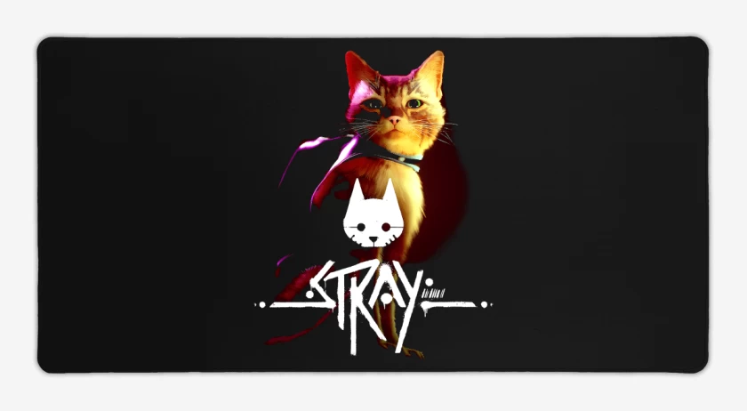 Mouse pad Gamer Negro de Stray