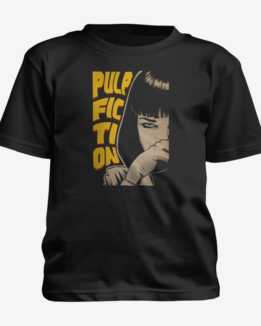 Polera de niño Negro de Mia Wallace